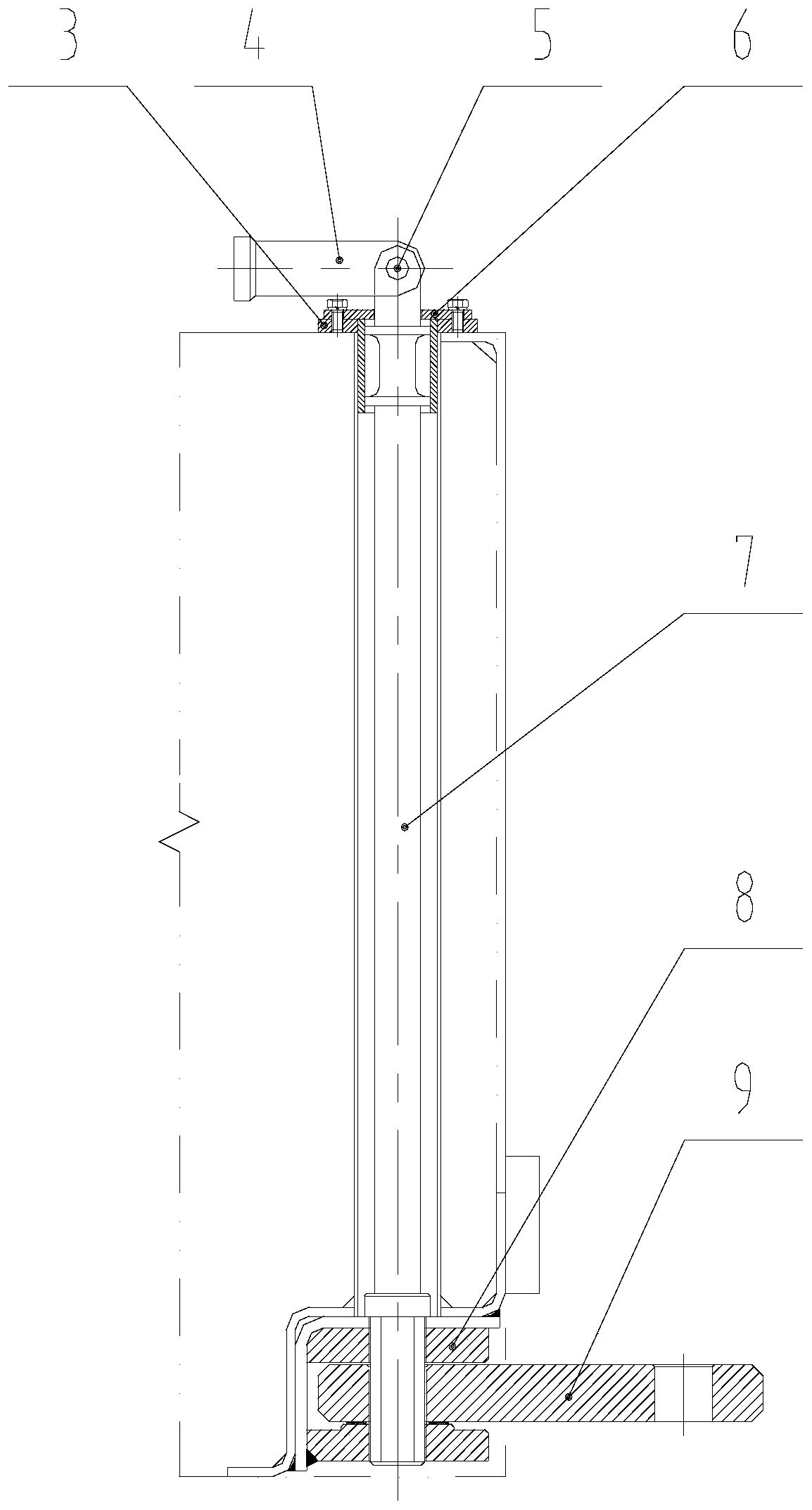 Pontoon bridge lower transverse connecting device