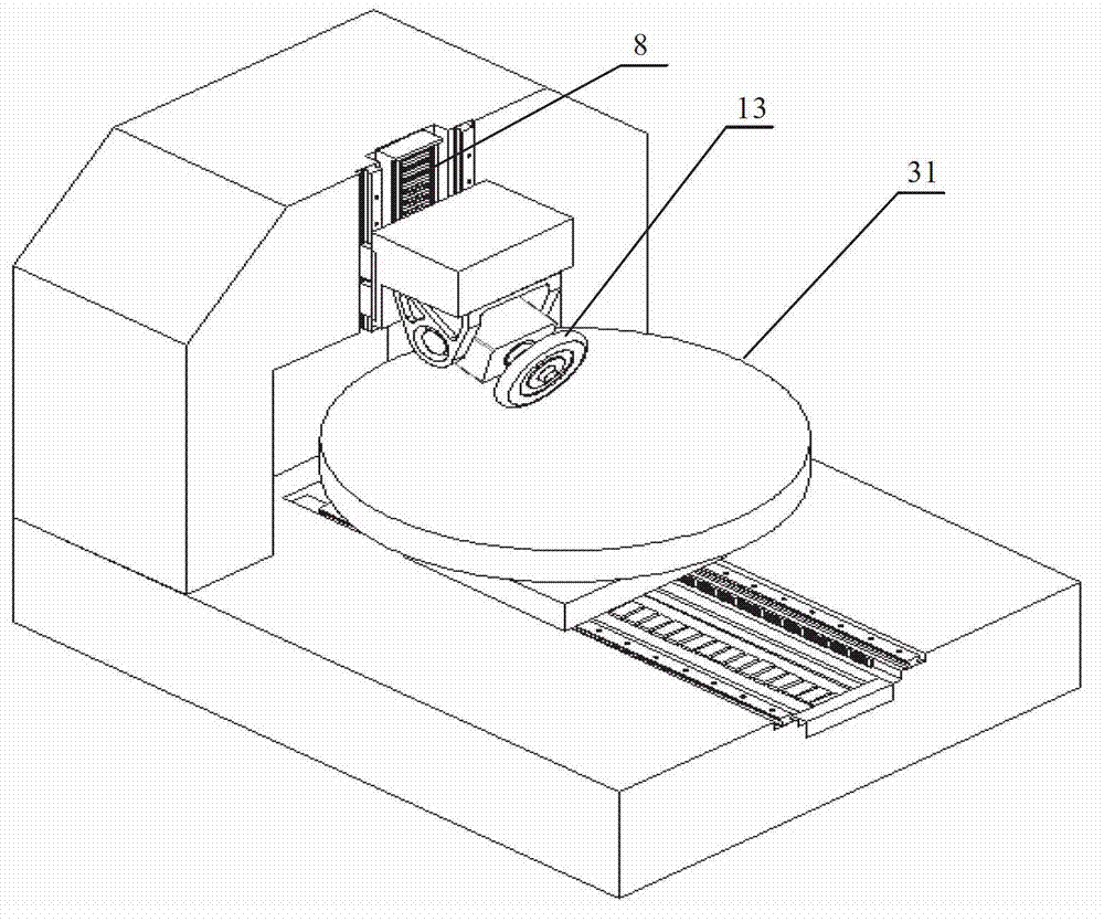 Ultra-precise processing integrated platform for large caliber optical mirror surface