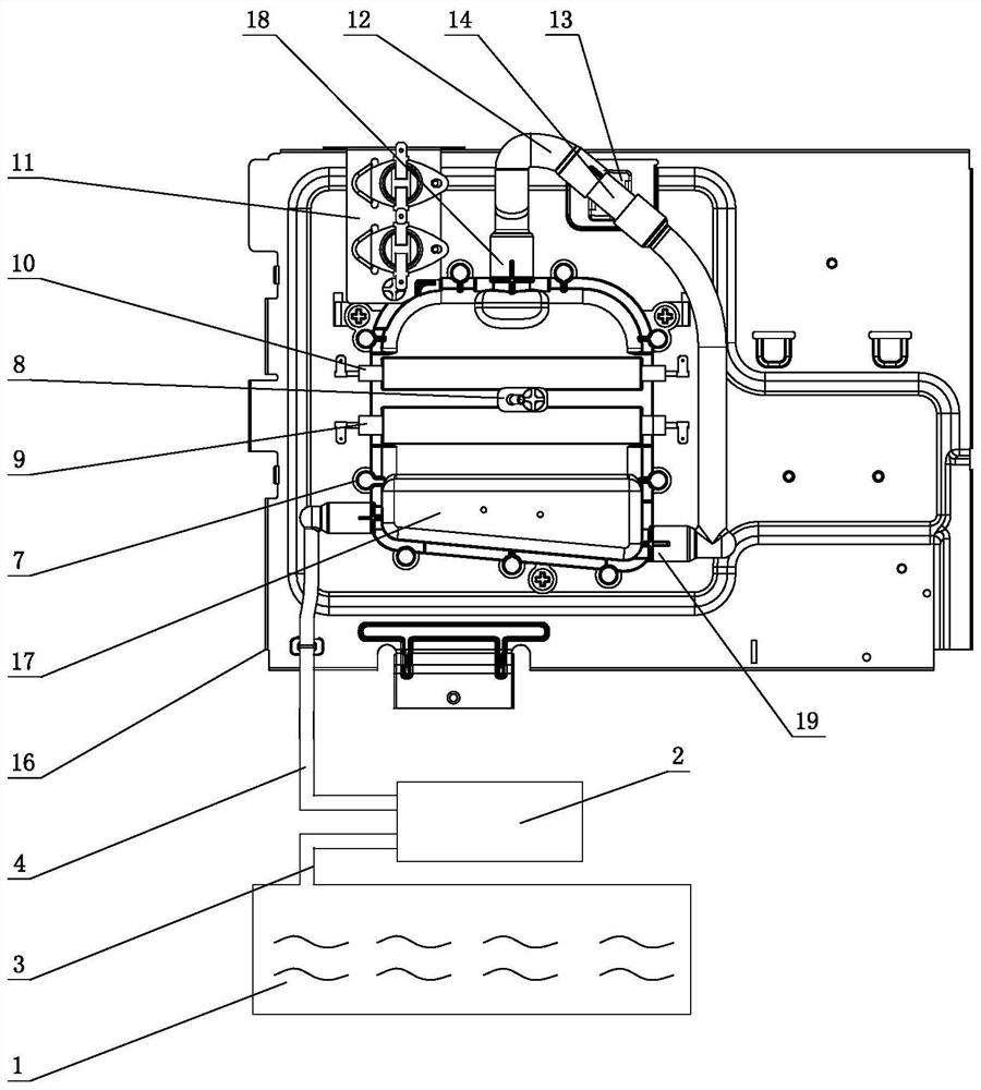 A method for controlling the water volume of a steam generating device of a cooking appliance