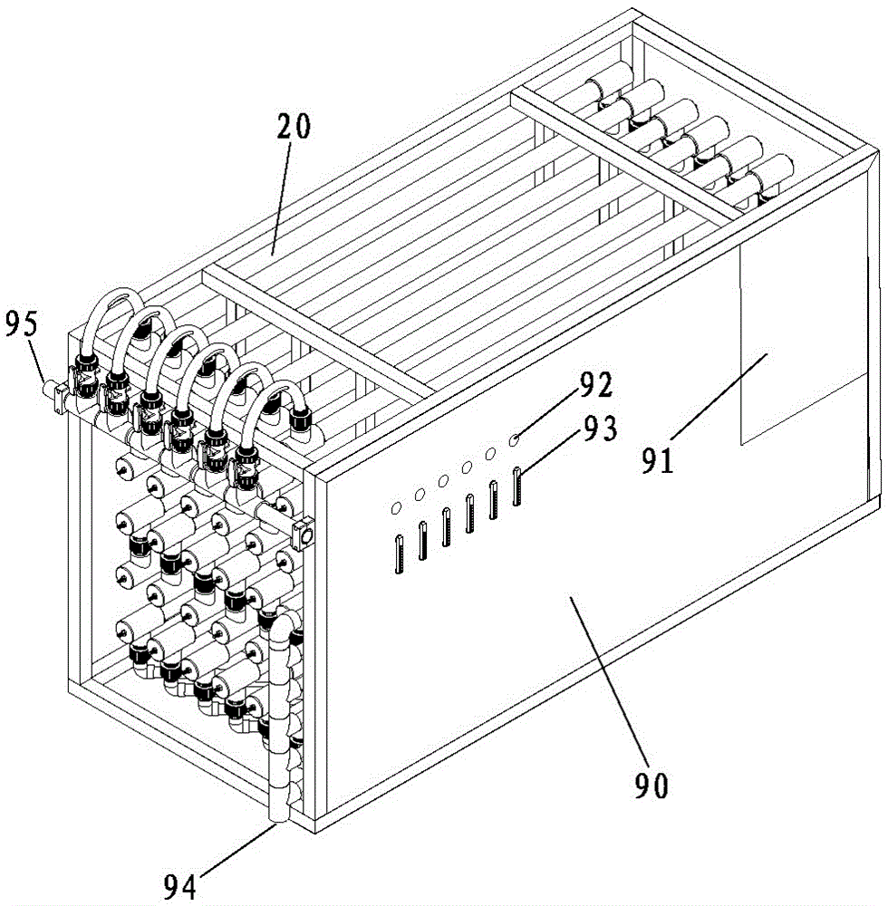 A novel electrochemical treatment device for wastewater treatment and its wastewater treatment method