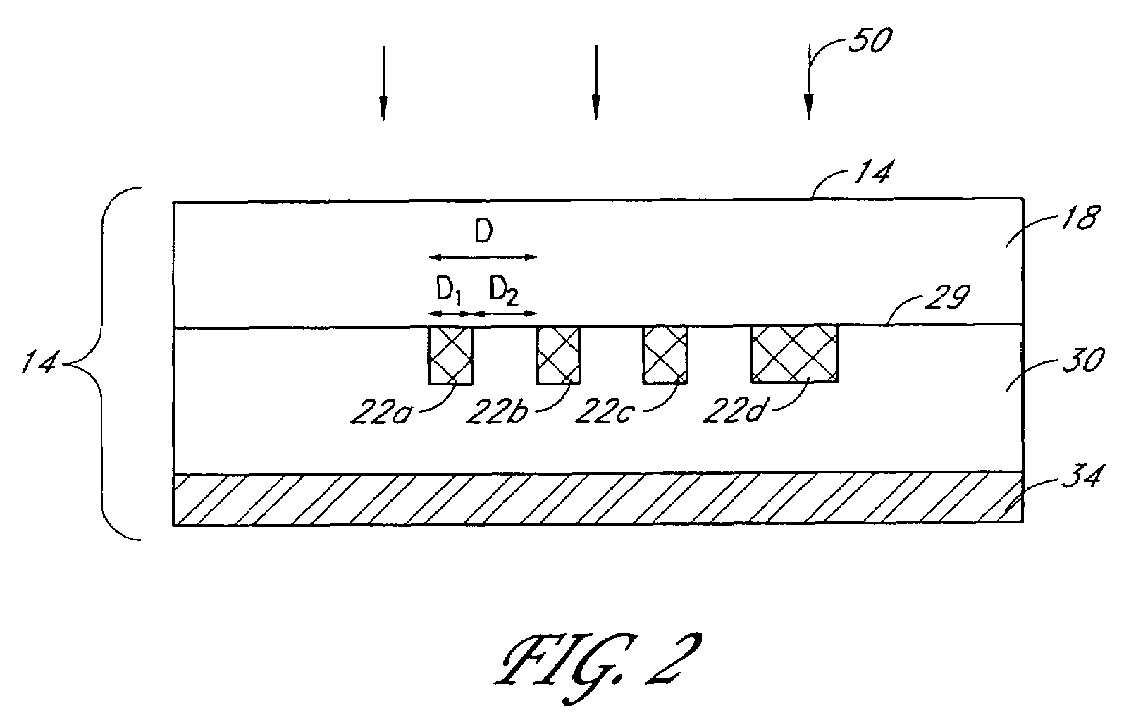 Photolithographic systems and methods for producing sub-diffraction-limited features