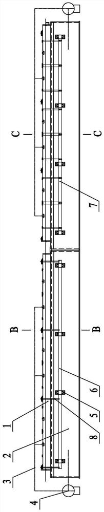 Galvanizing tank for steel wire