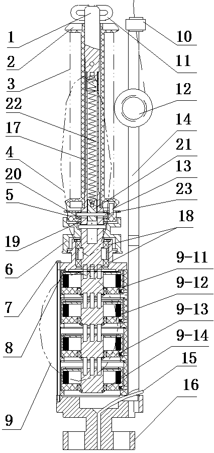 Multifunctional ultra-large-stroke yarn storage and unwinding device