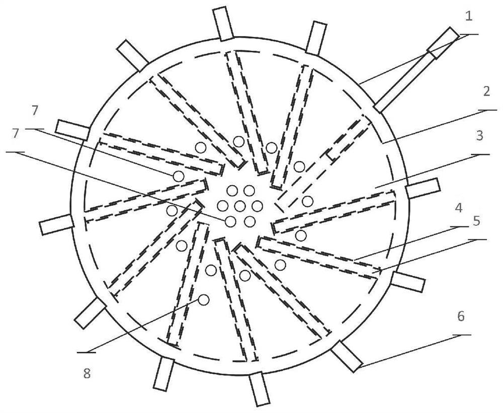 A spherical fission nuclear reactor core