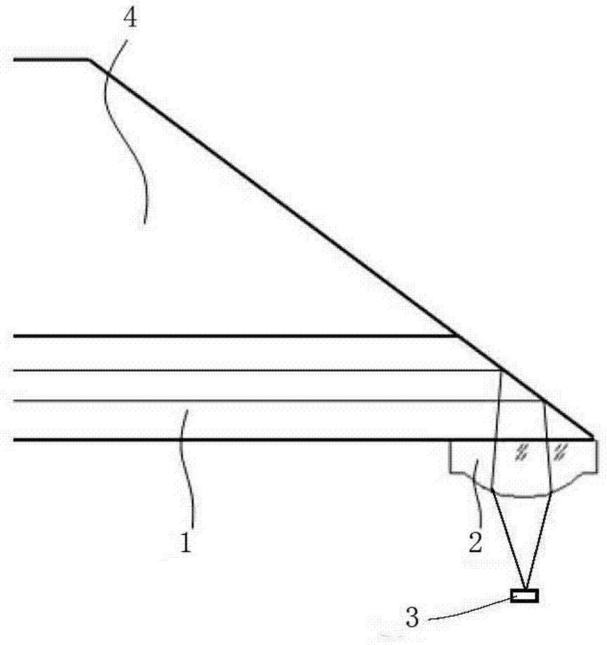 Coupling structure of optical fiber array and PD array