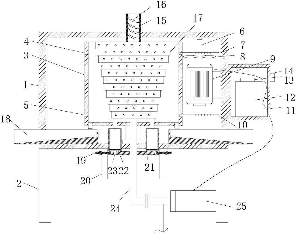 Novel centrifugal separator