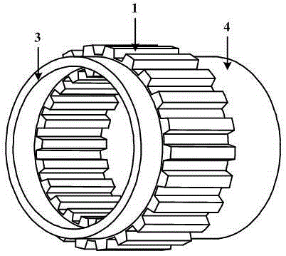 Magnetic isolation squirrel cage outer rotor structure of a stator permanent magnet double rotor motor