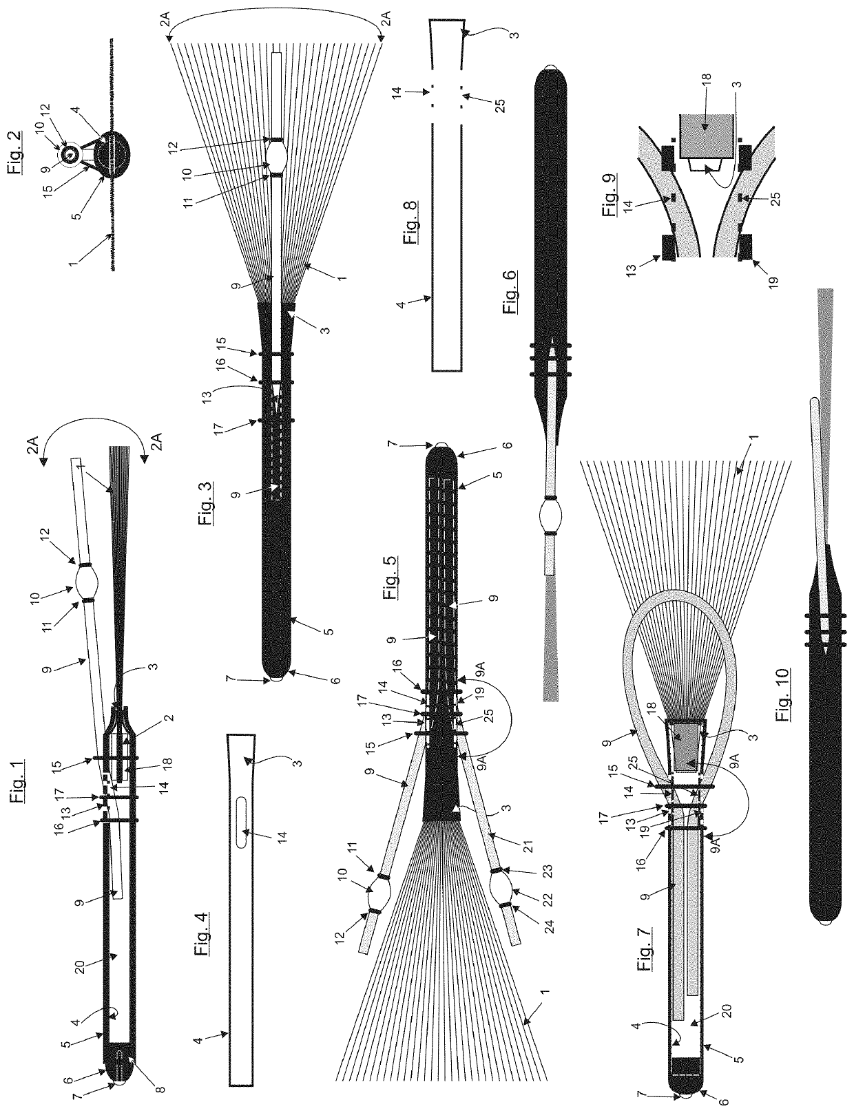 Drum brush with rod