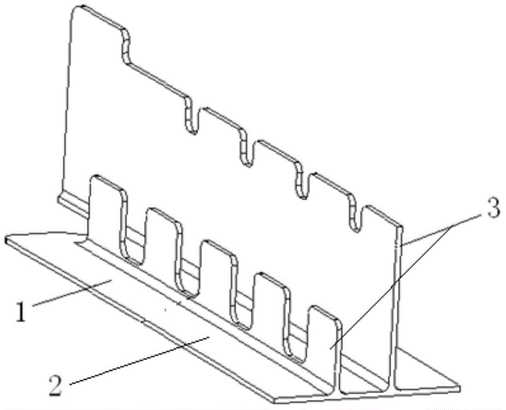 A heat treatment deformation control method for slide rail parts with unequal vertical rib heights