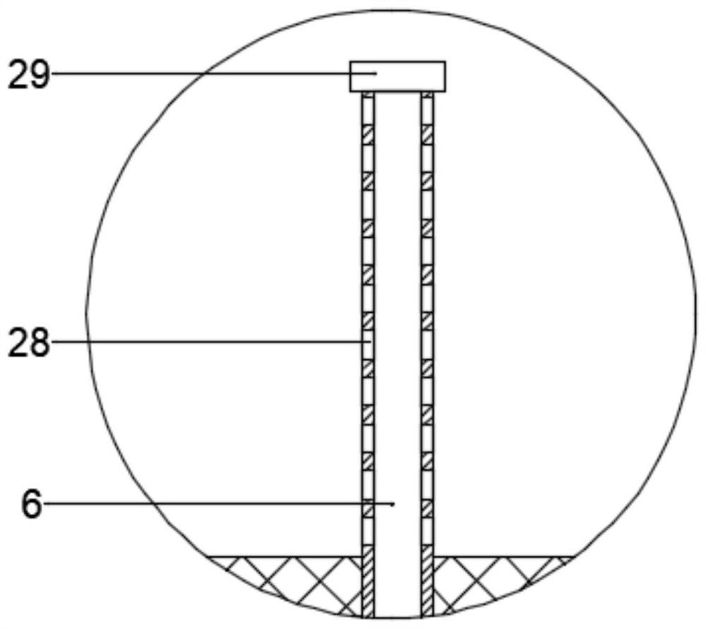 Mechanical arm production aluminum profile rinsing device