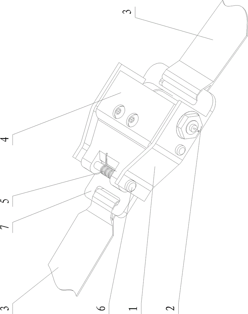 Low-noise separation mechanism for separating appendage of self-governing underwater vehicle