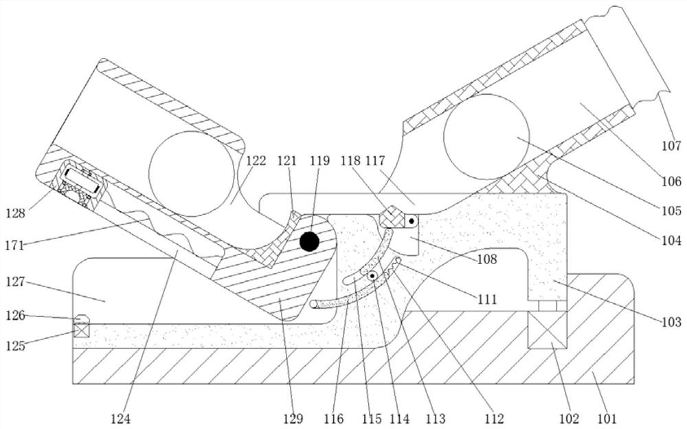 A volleyball training serving machine with periodic circulation serving and receiving