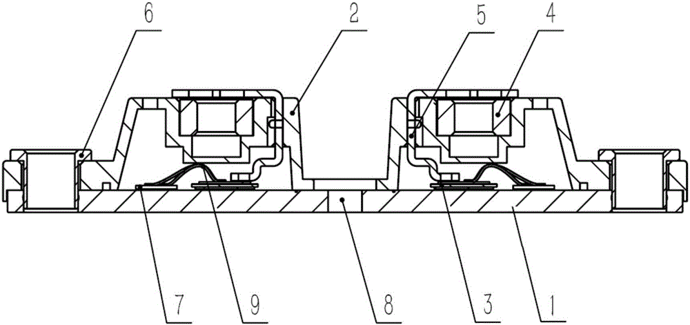 Non-insulating dual-tower type diode module