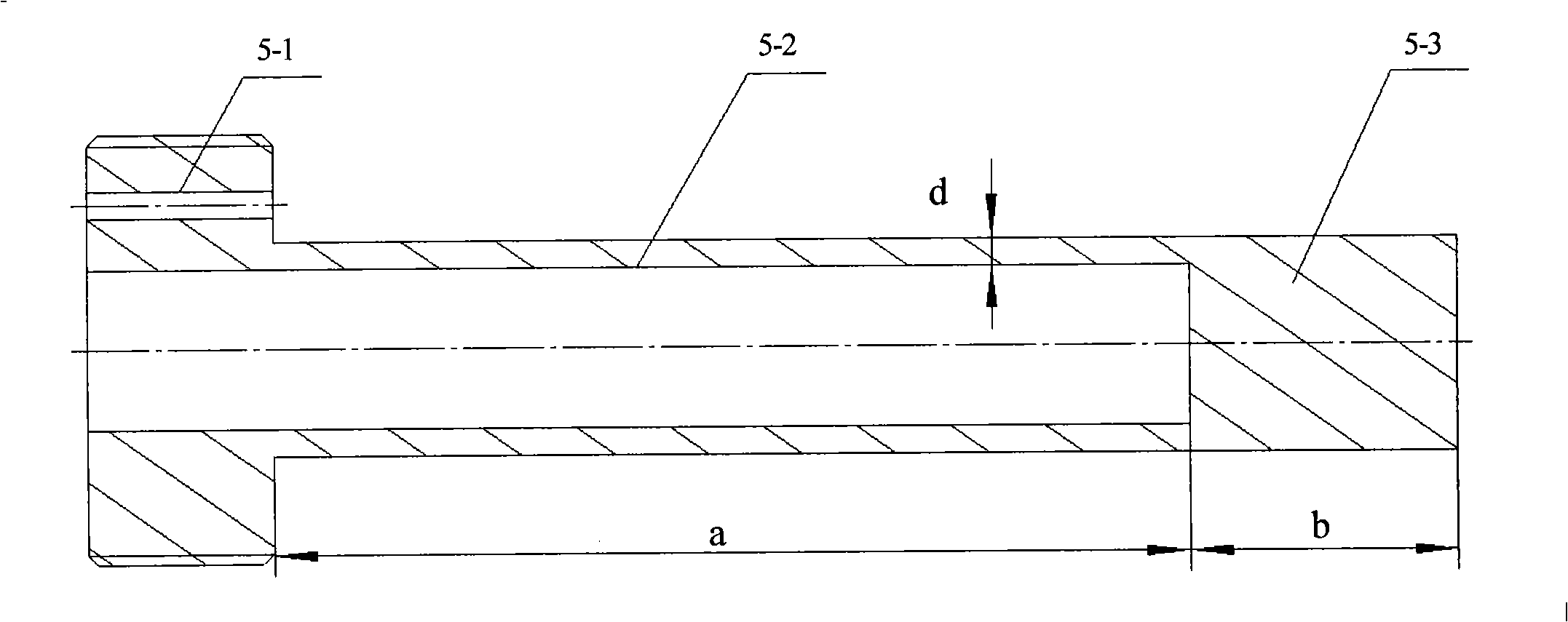 Inner pressure type temperature compensation high-temperature high-pressure optical fiber grating sensor