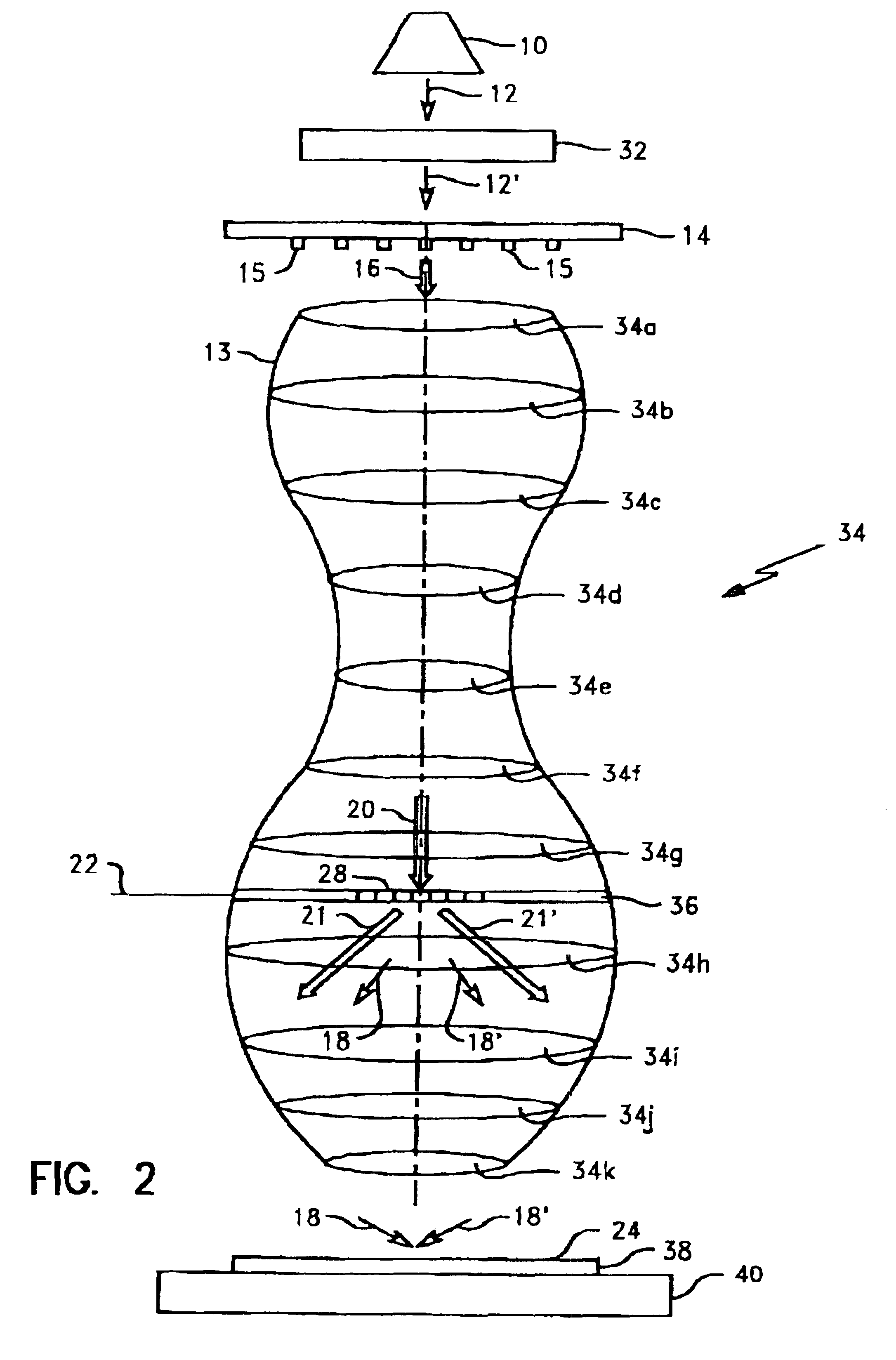 Method and apparatus for amplitude filtering in the frequency plane of a lithographic projection system