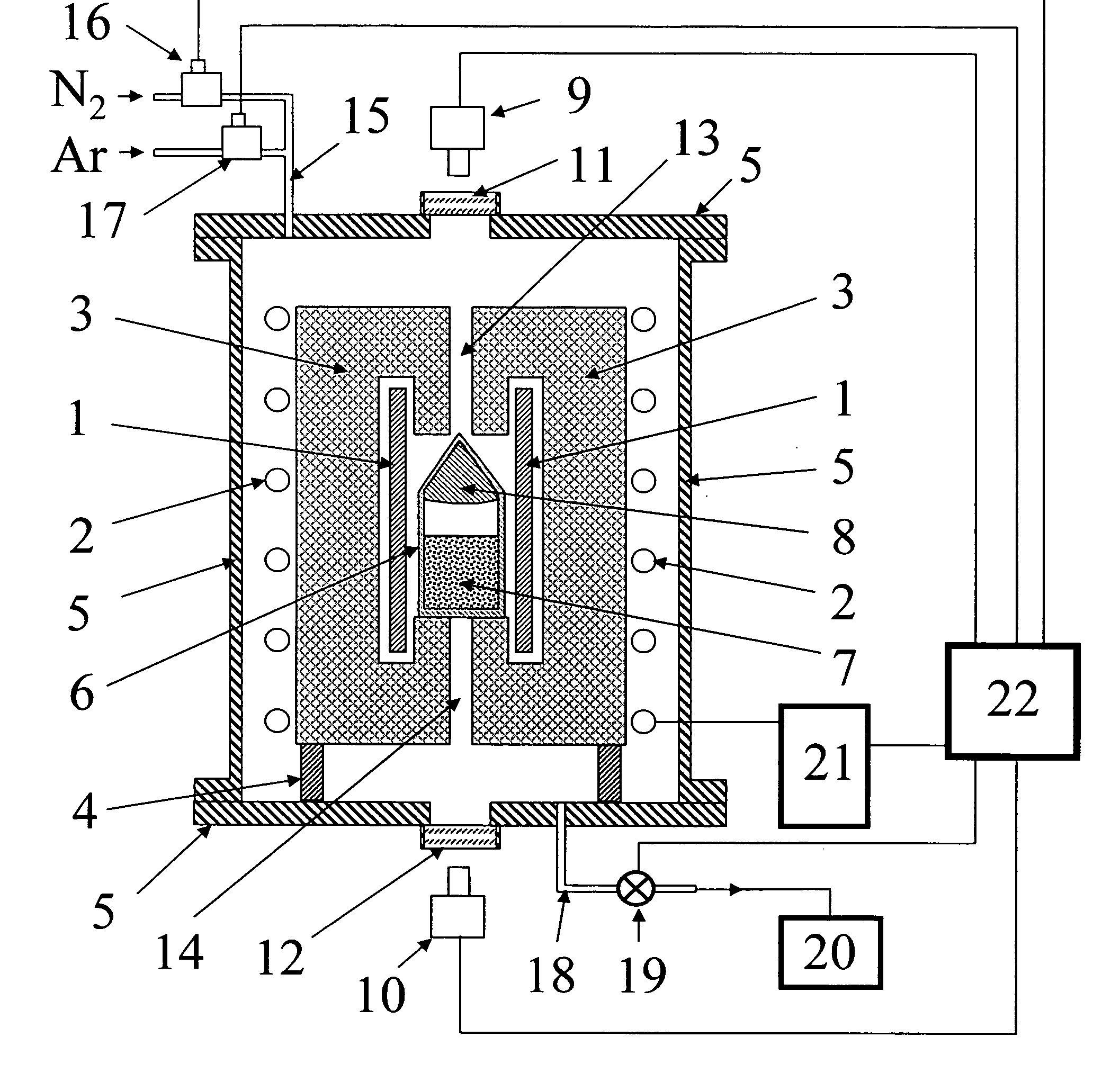 Method and apparatus for aluminum nitride monocrystal boule growth