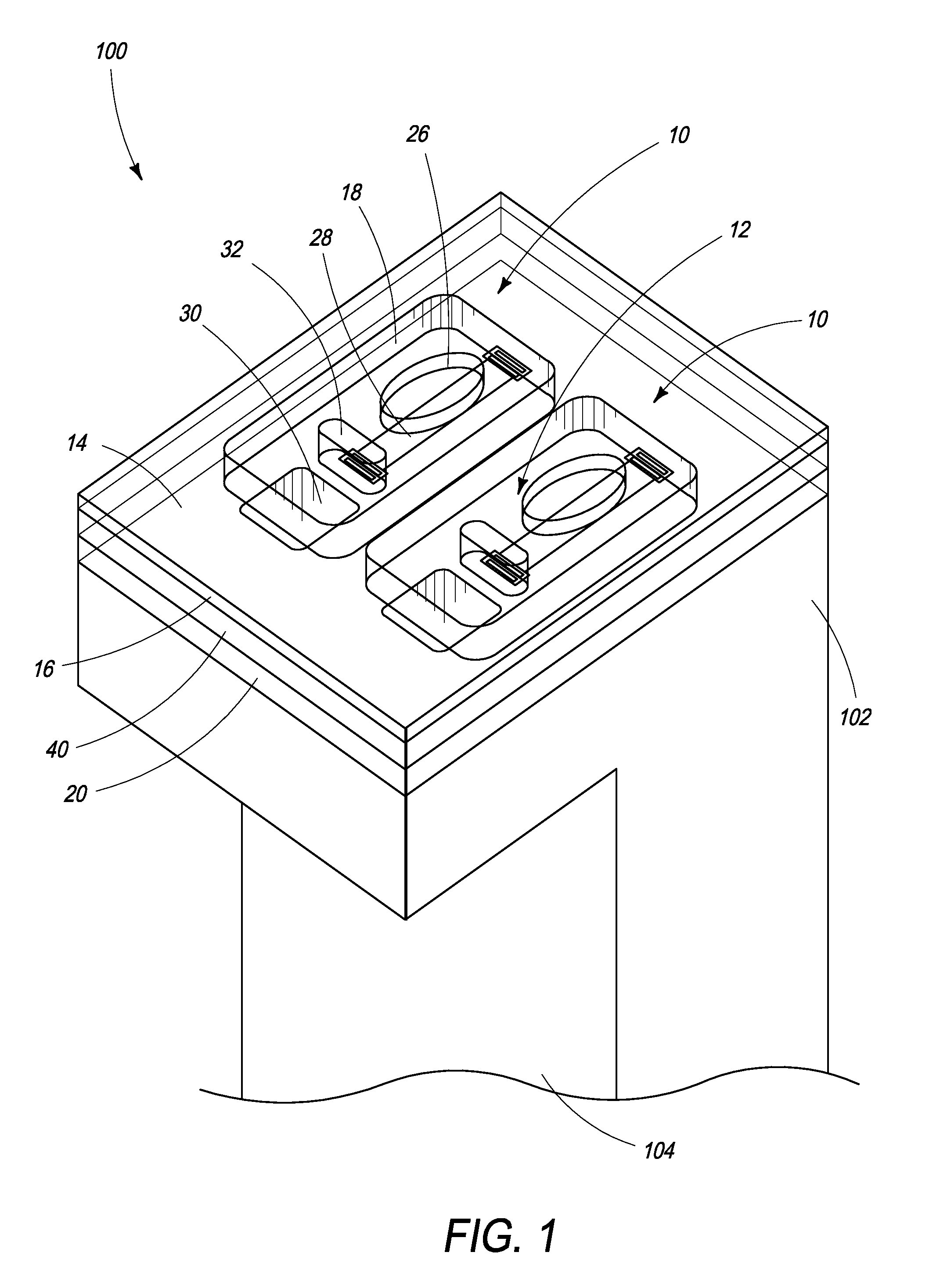 Inkjet nozzle device having high degree of symmetry