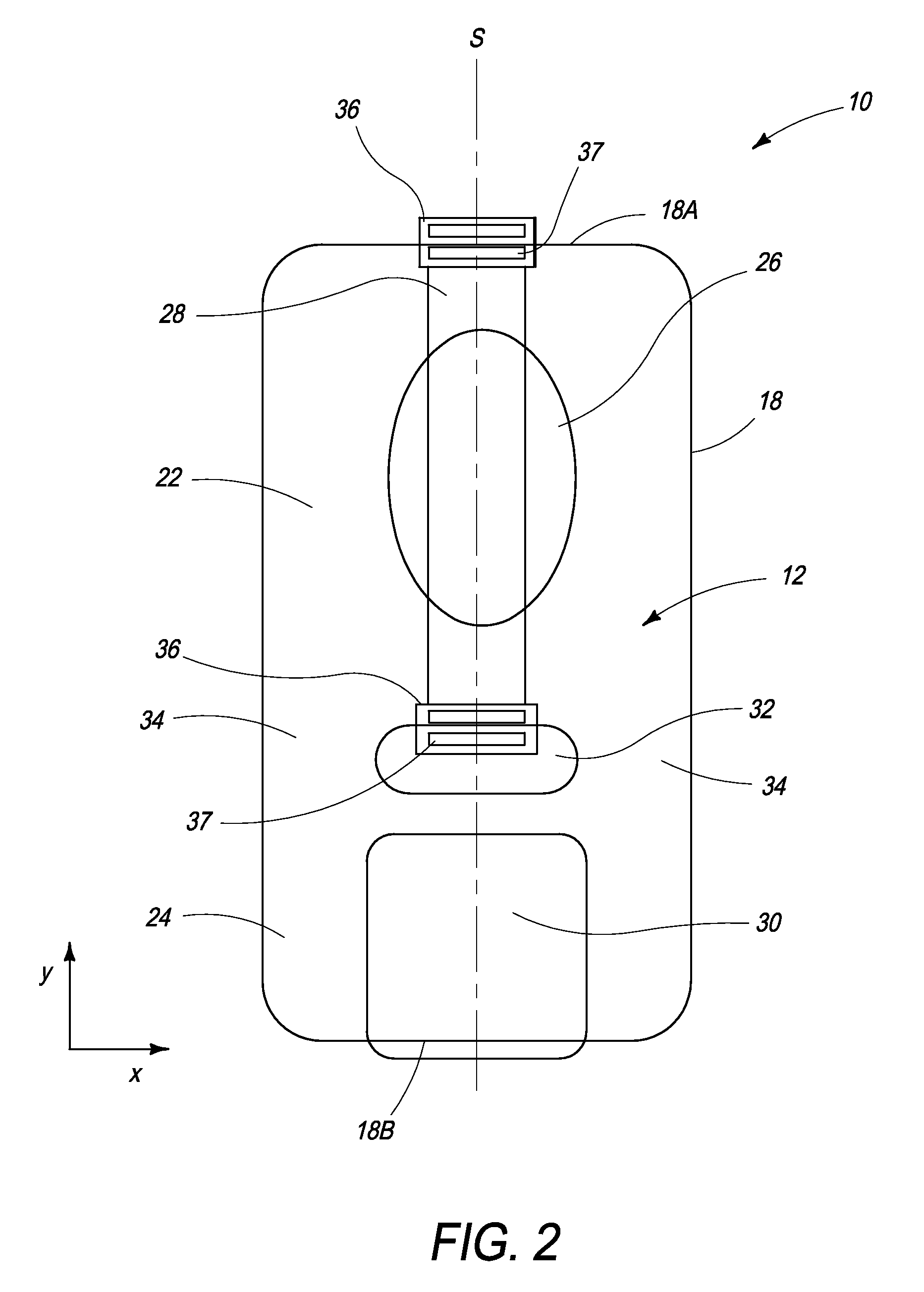 Inkjet nozzle device having high degree of symmetry