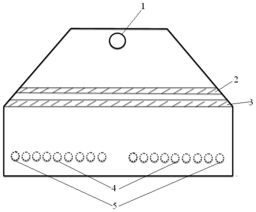 A weir type transition bag for thin strip continuous casting