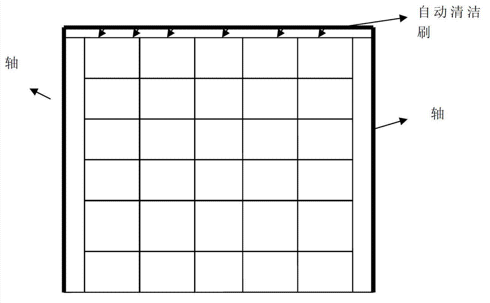 Window surface self-cleaning device of solar cell panel system