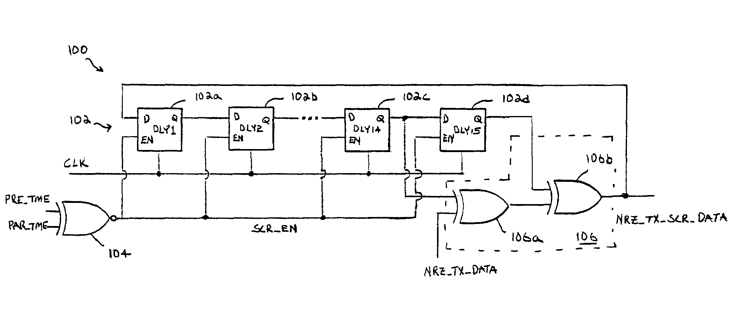 Selective scrambler for use in a communication system and method to minimize bit error at the receiver