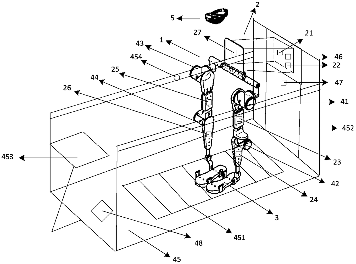 Walk assisting exoskeleton robot system with self-balance