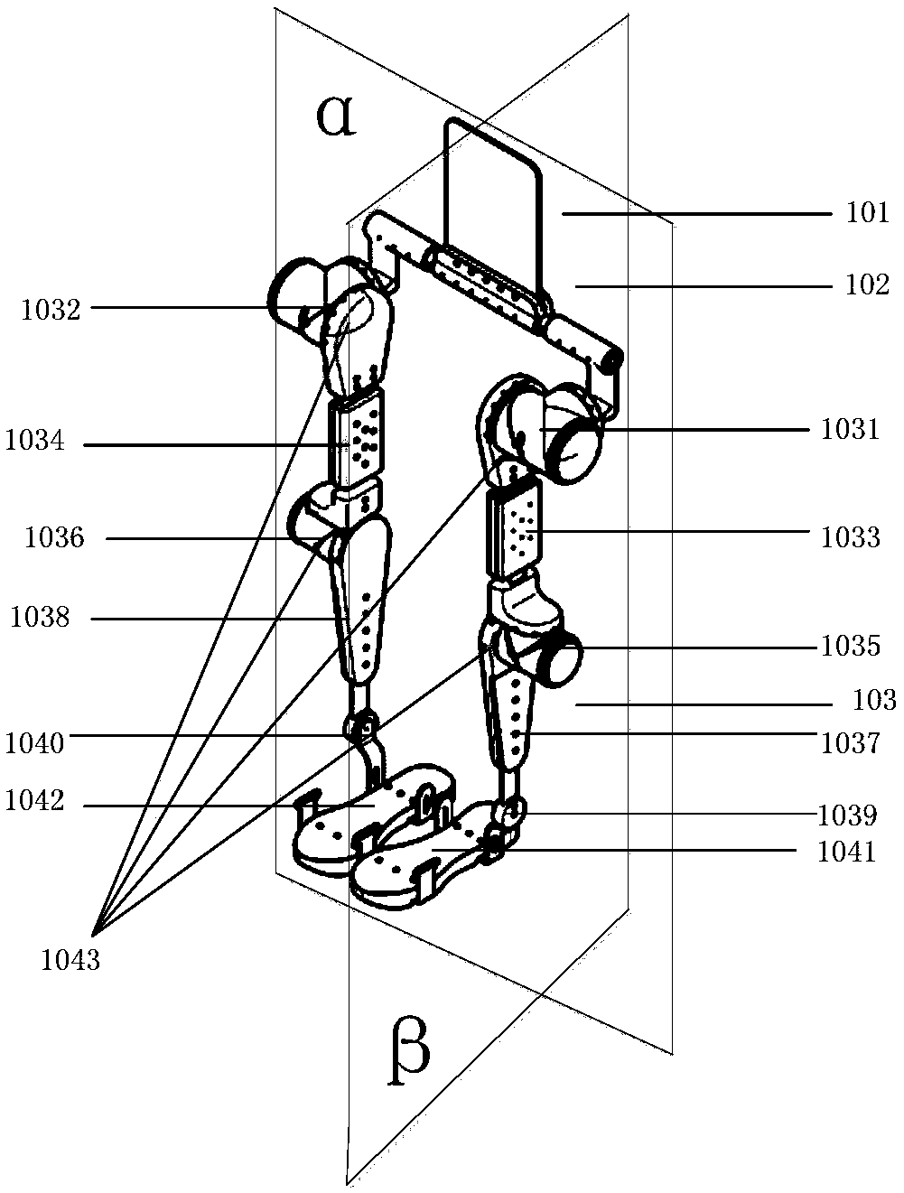 Walk assisting exoskeleton robot system with self-balance