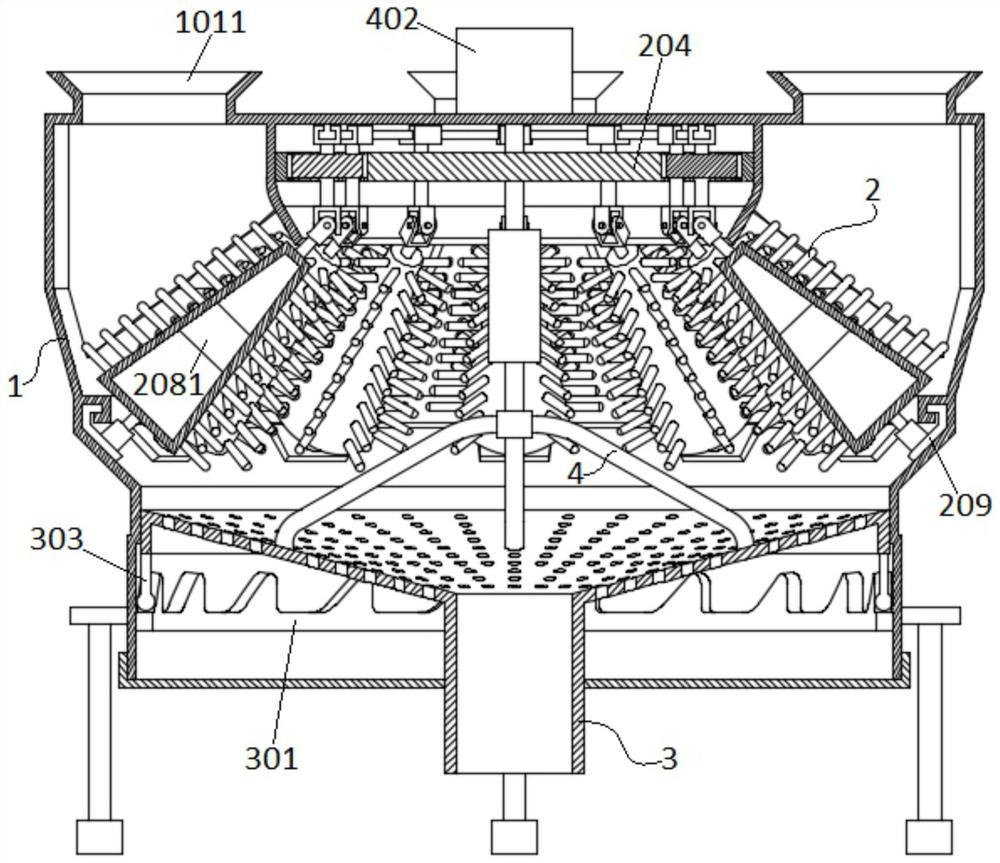 Scotching device for towel or bath towel processing