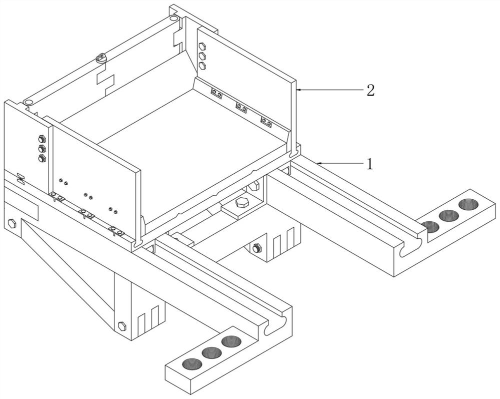 Fabricated safe unloading platform for building construction