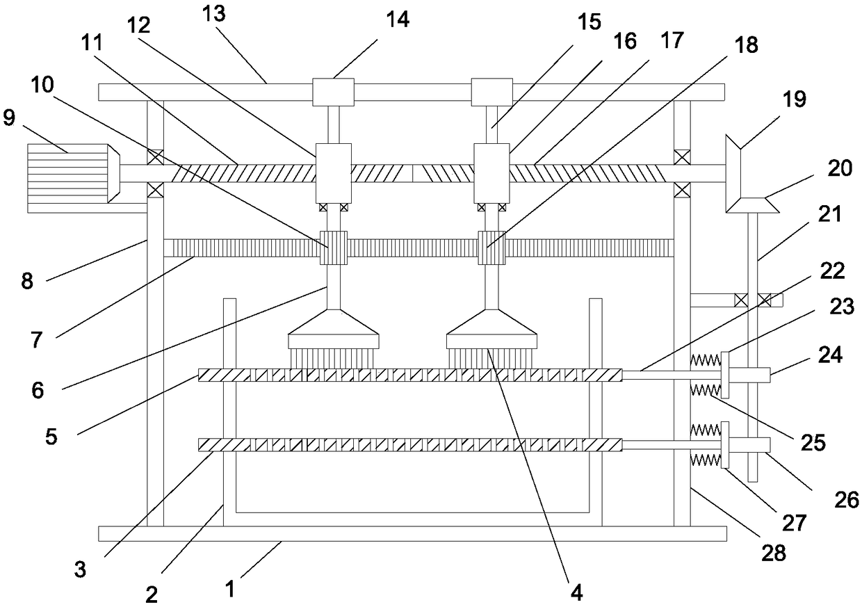 Second-level soybean screening device for agriculture processing