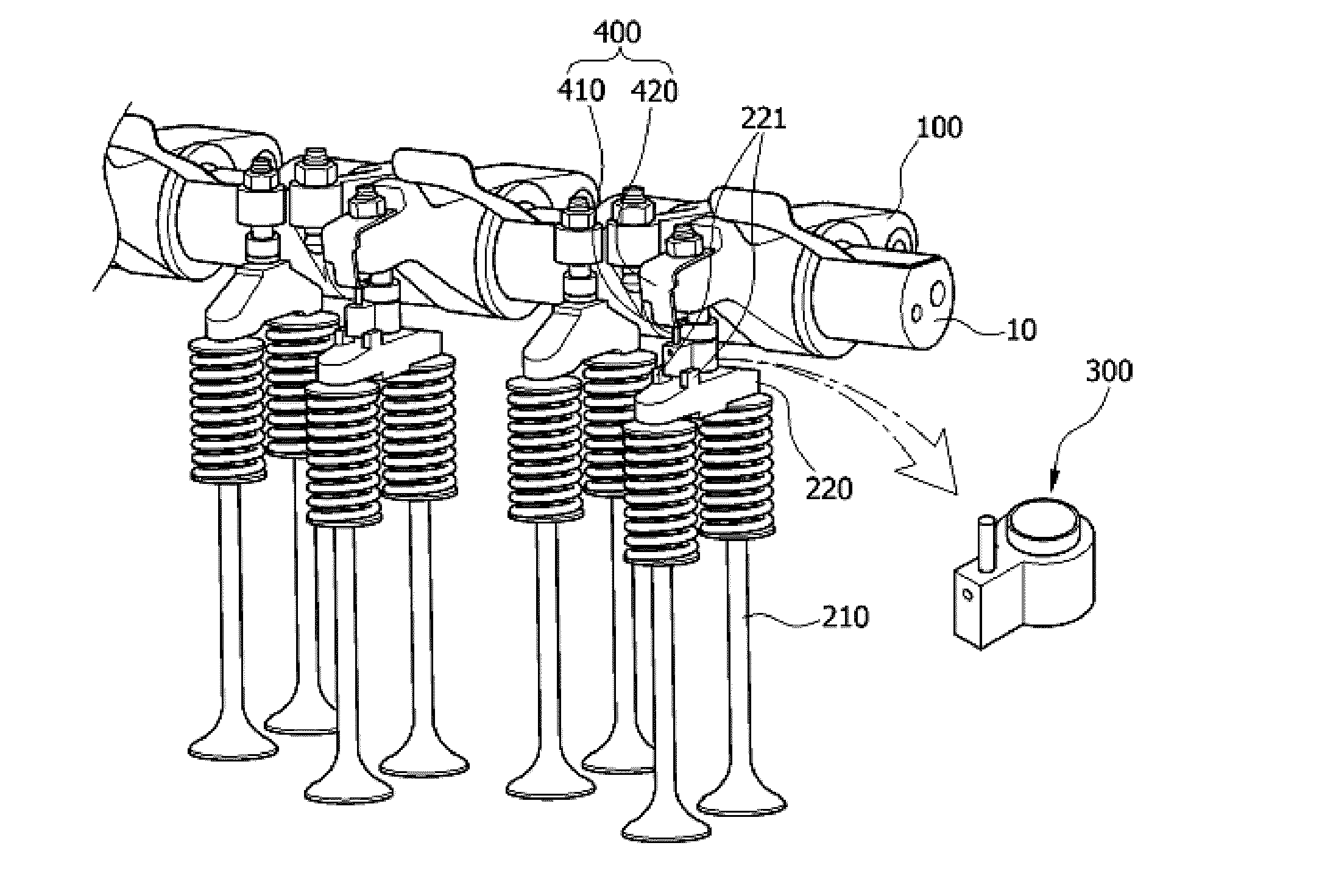 Compression release engine brake unit