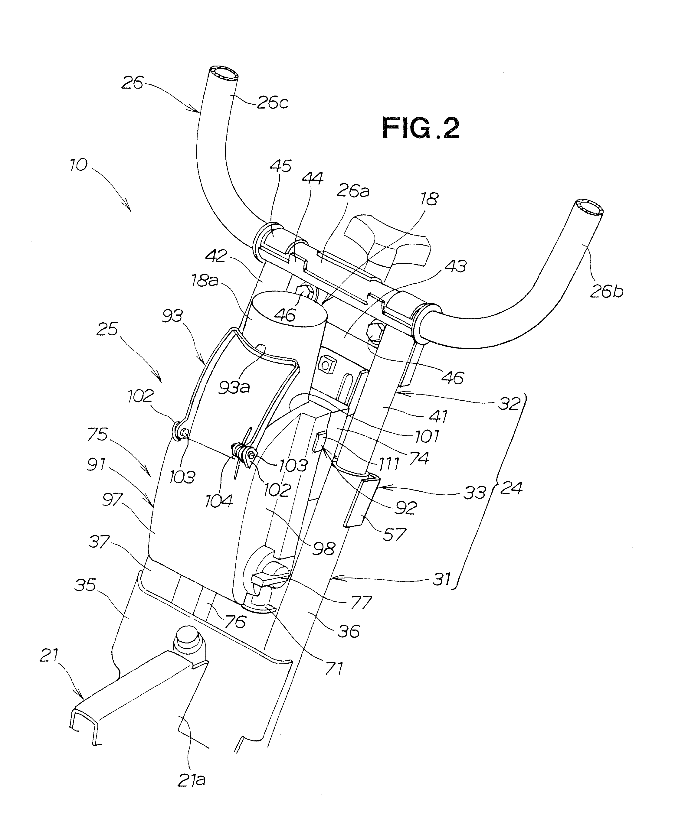 Gas-engine-mounted working machine