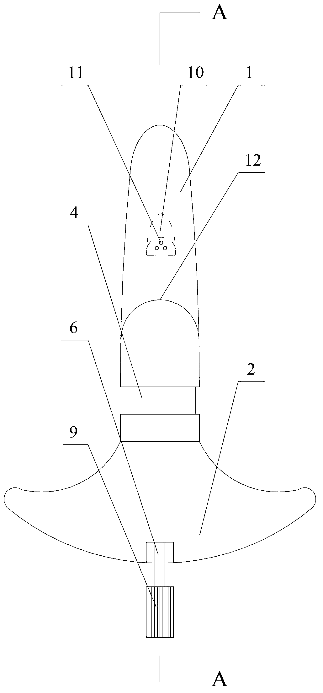 Screw implantation sighting device