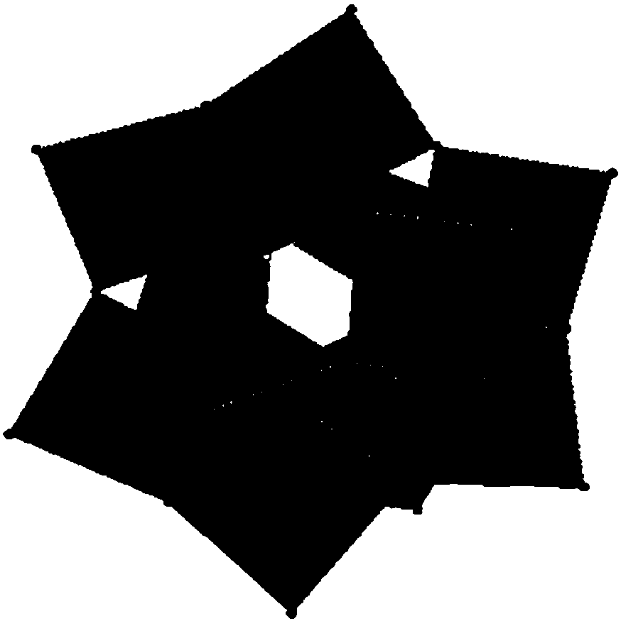 Organic-inorganic hybridized molybdenum arsenate crystal as well as preparation method and application thereof