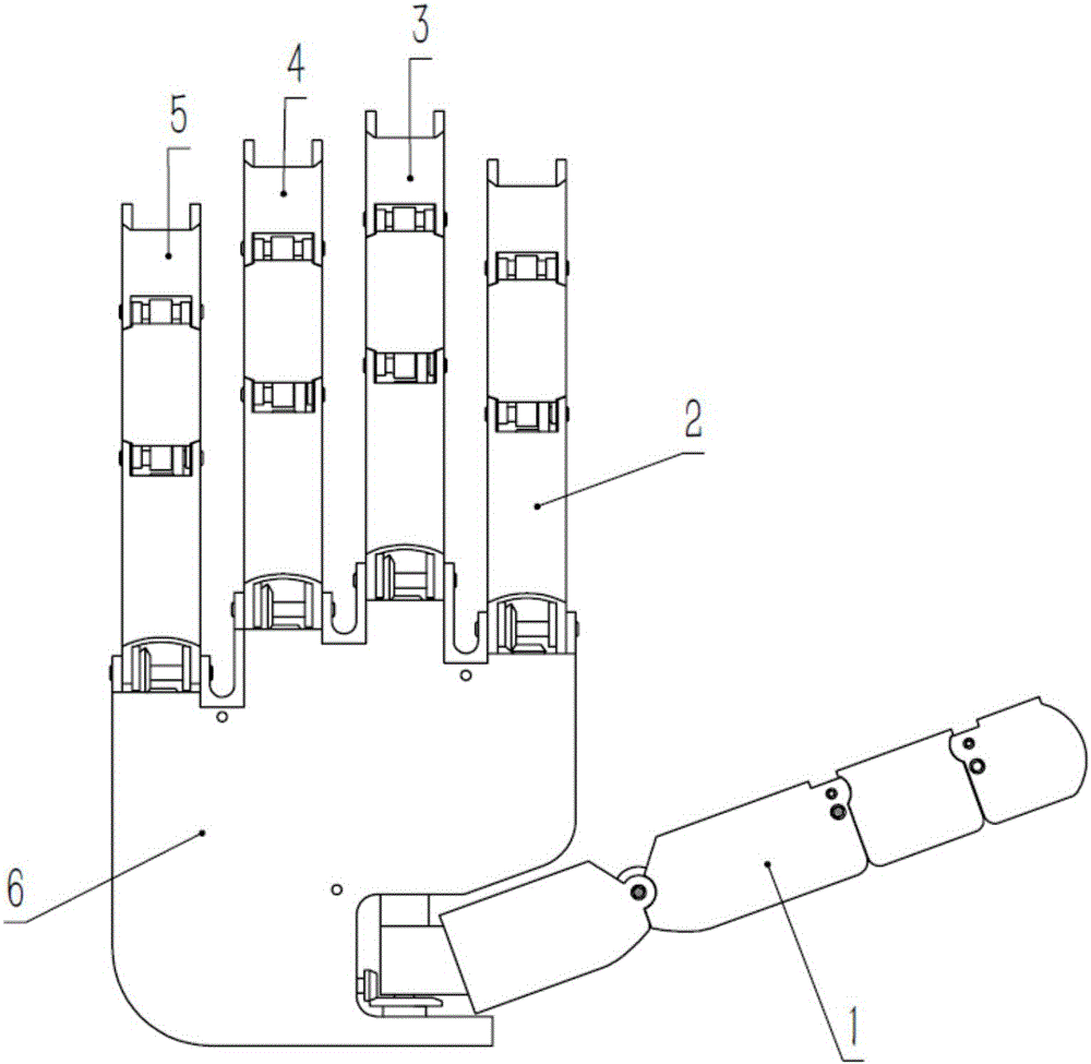 Underactuated humanoid dexterous robotic hand device