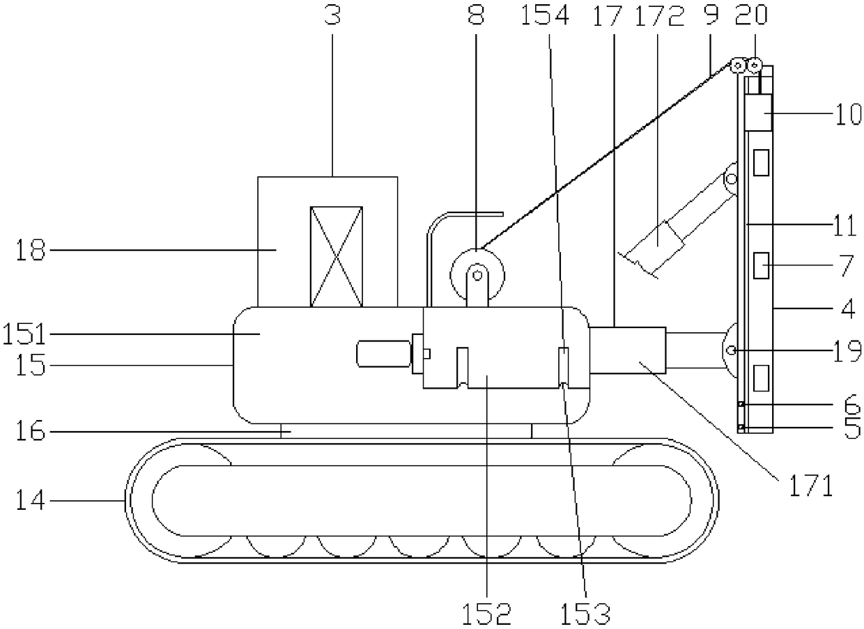 Dam pile driving method