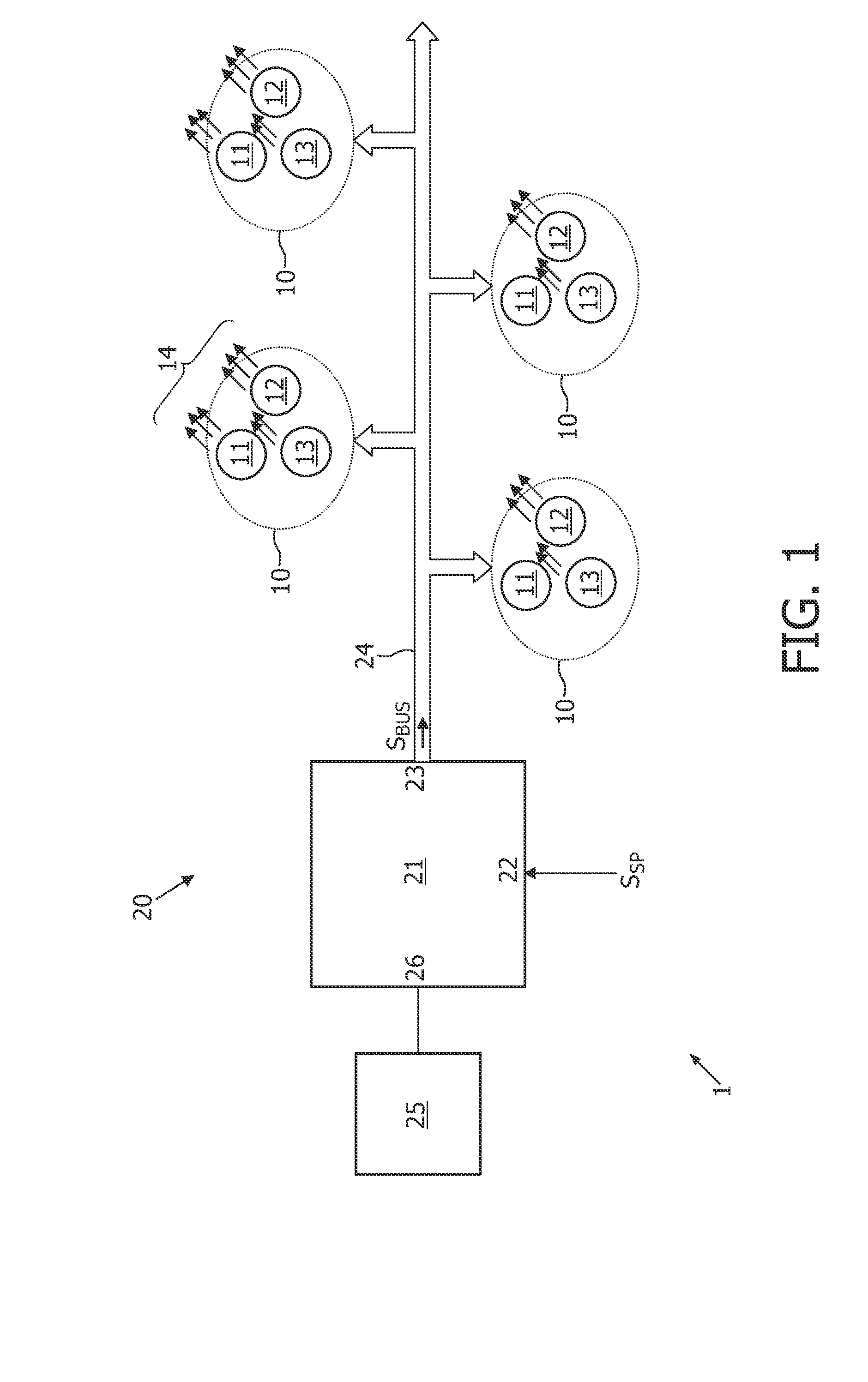 Method and device for driving an array of light sources