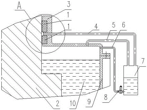 Dredging type oil mist sealing method