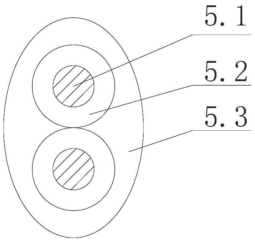 Electric vehicle charging pile cable