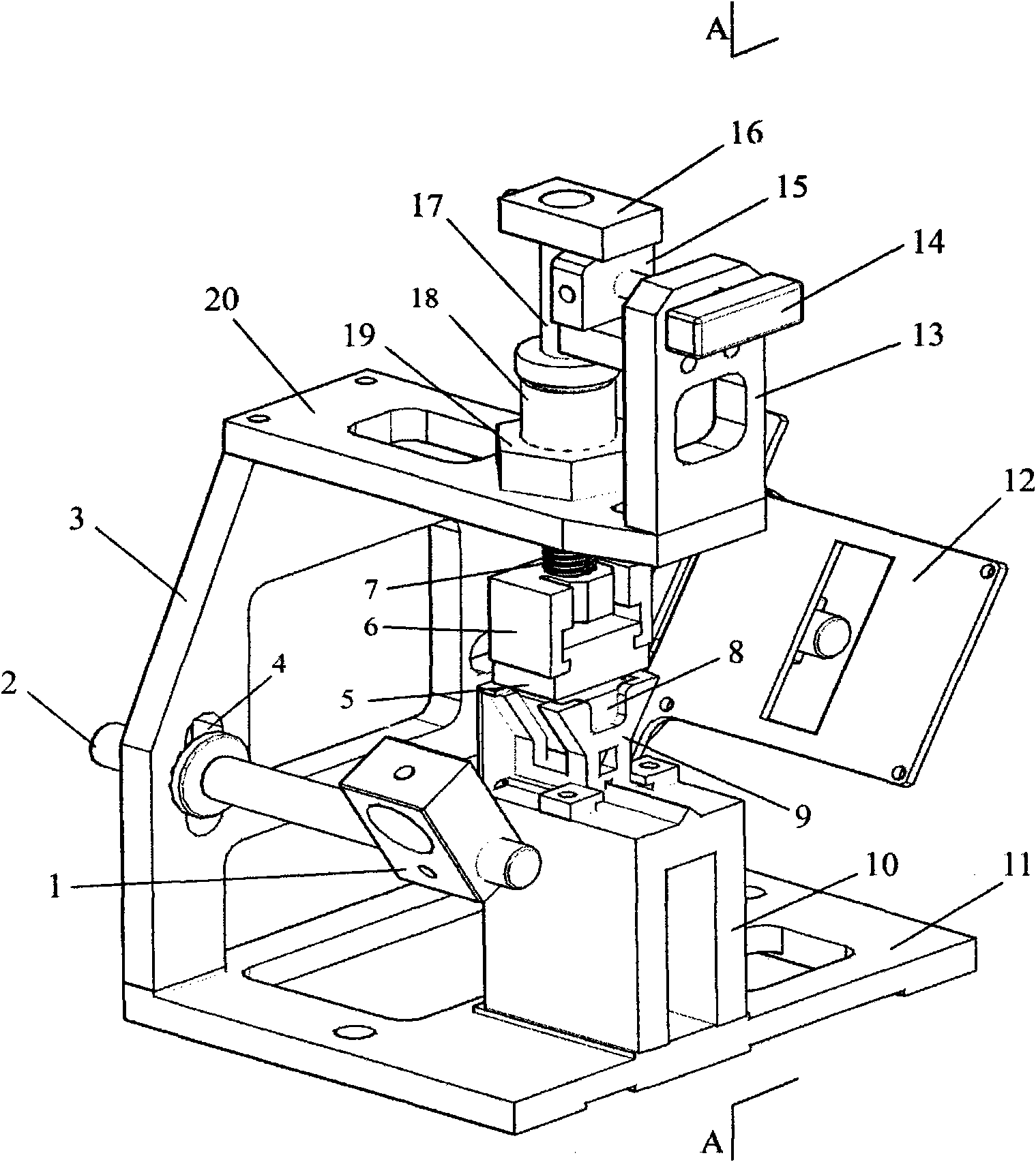 Multiple-DOF (degree of freedom) adjusting mechanism of optical surface plasma resonance biosensor