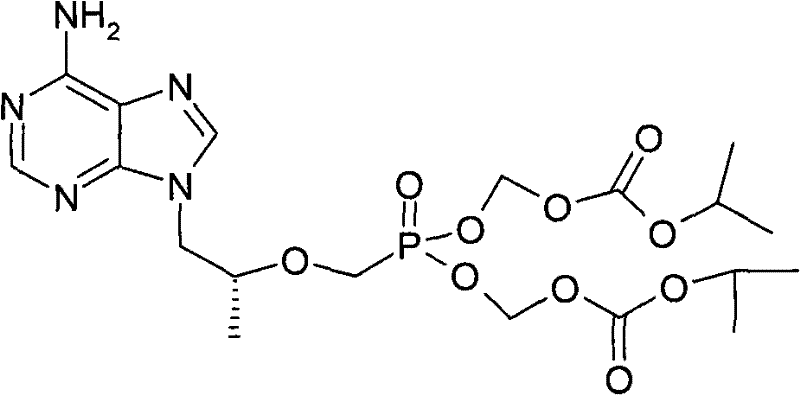 Method for preparing (R)-9-(2-phosphorylmethoxypropyl)adenyl-di(isopropoxycarbonylmethyl)ester