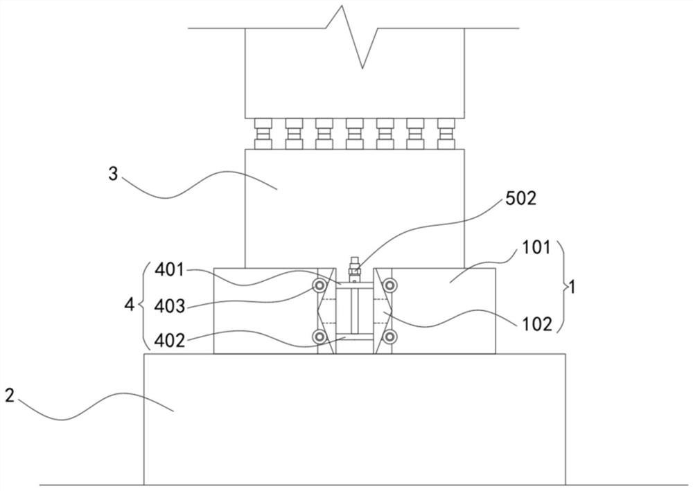 Pile splicing fixing device adopting pile planting method