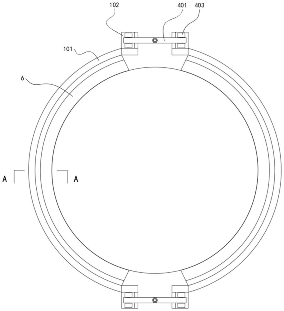 Pile splicing fixing device adopting pile planting method