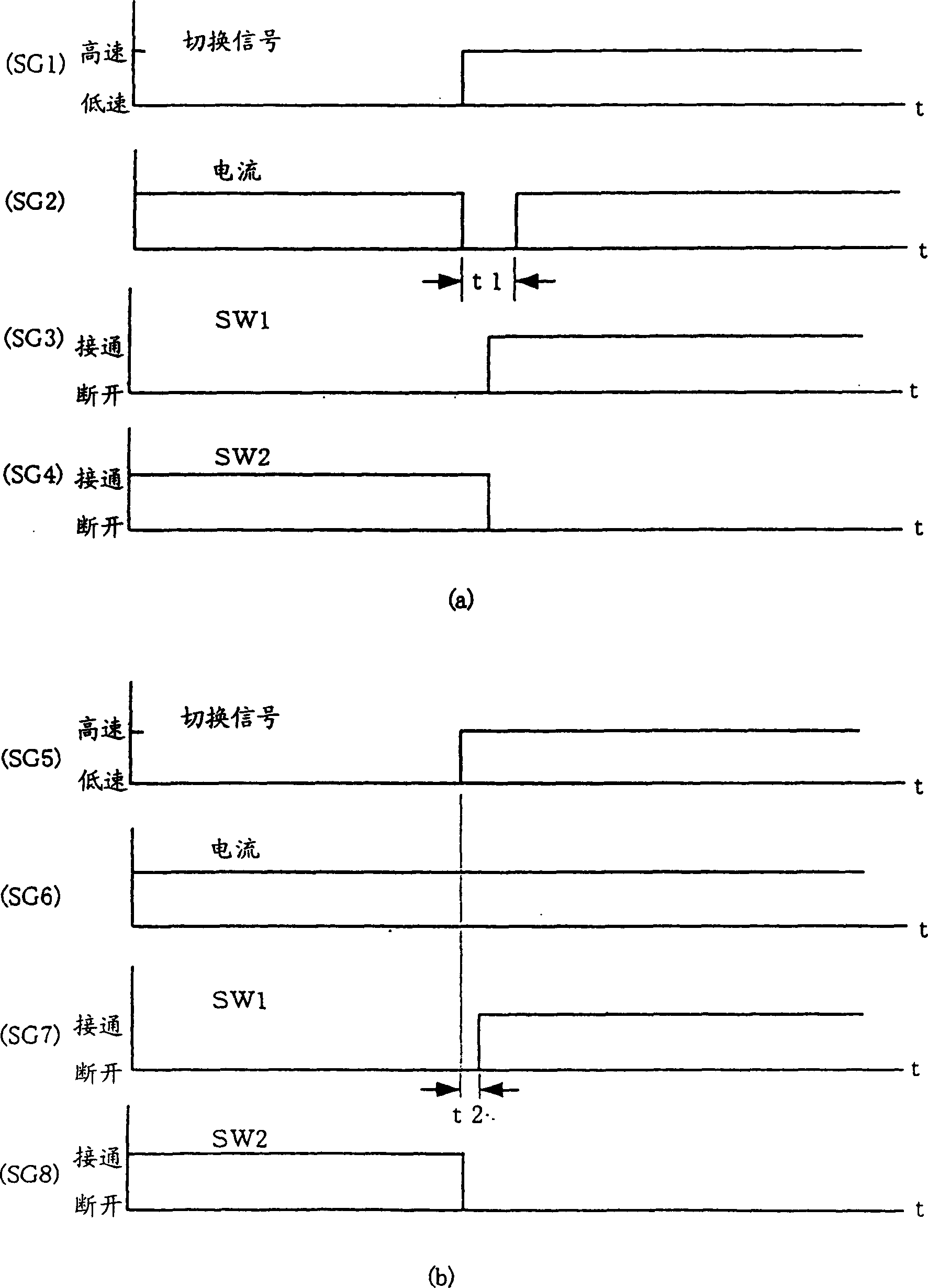 Apparatus for switching windings of AC three-phase motor