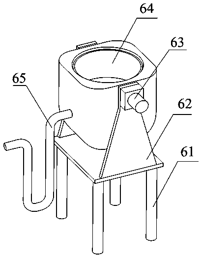 Recycling and processing device for connecting nuts of railway sleepers