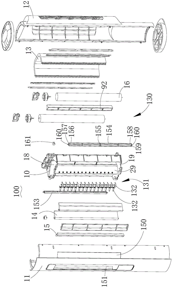 Air-conditioning duct structure and vertical air conditioner