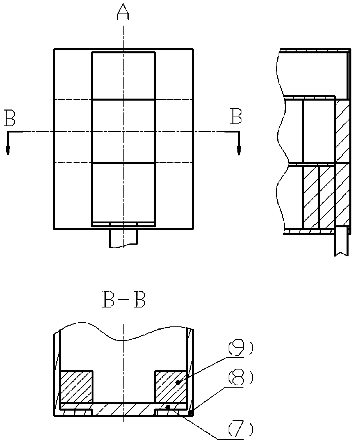 A laser shock device that can automatically replace the glass constrained layer