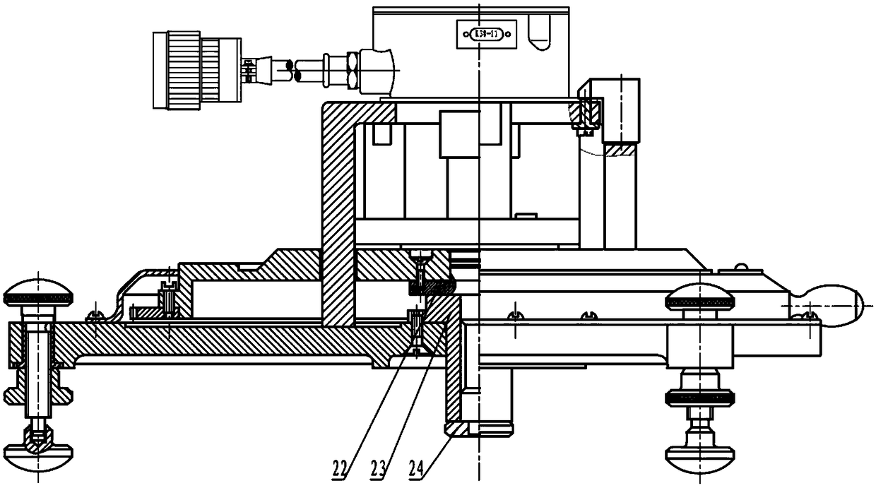 Angle sensor test device