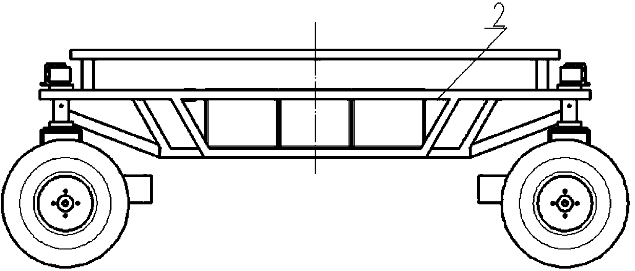 Independent steering and four-wheel driving power-driven orchard work vehicle