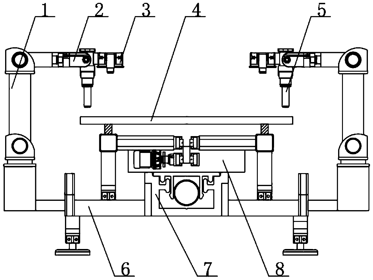 Heavy truck cab welding device